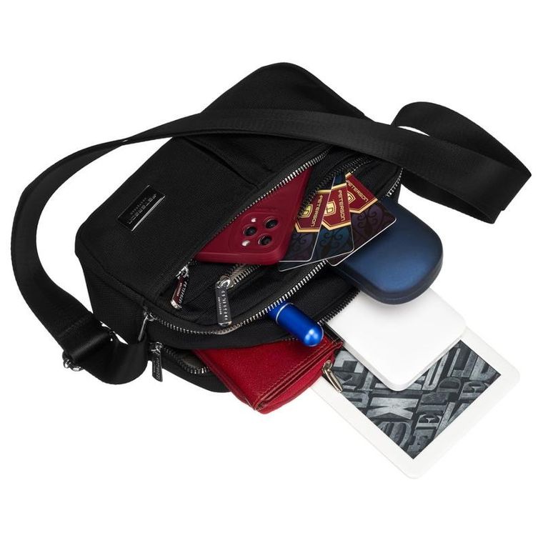 Torebka listonoszka, czarna, Peterson