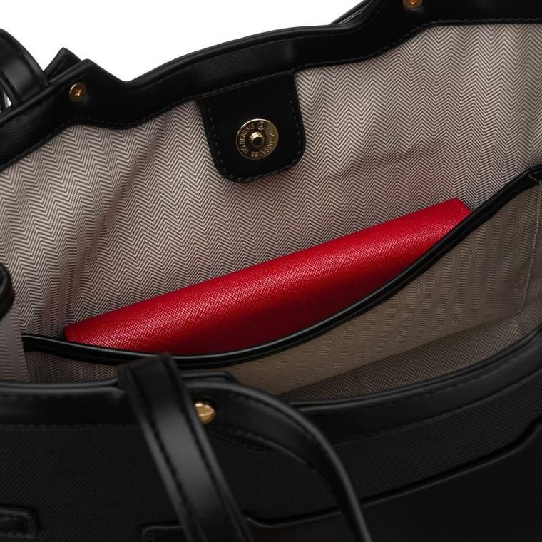 Torebka listonoszka, czarna, Peterson