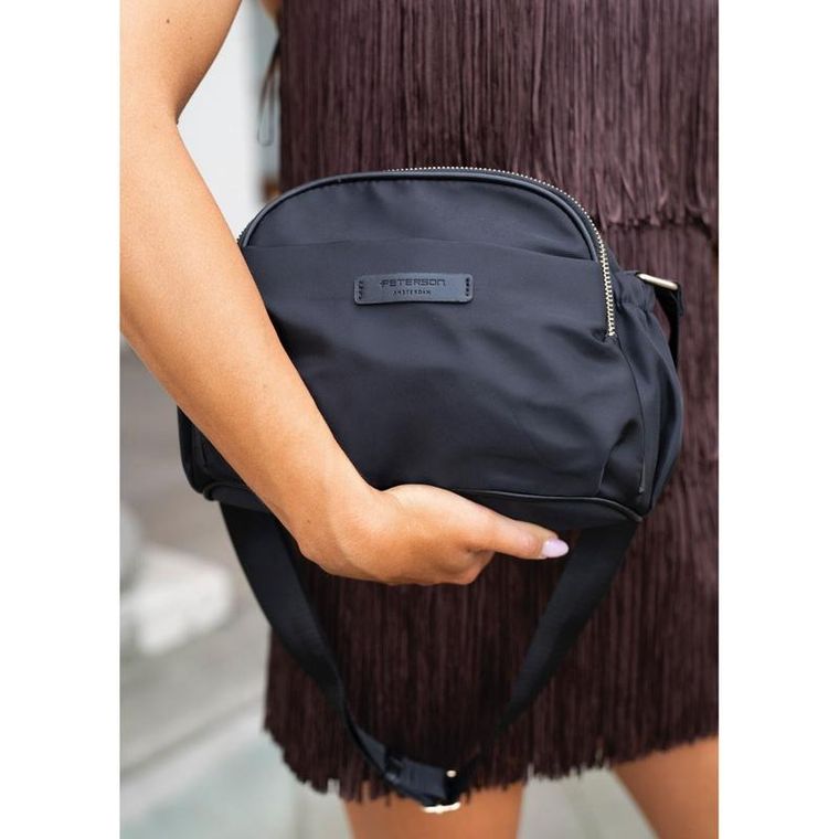 Torebka listonoszka, czarna, Peterson