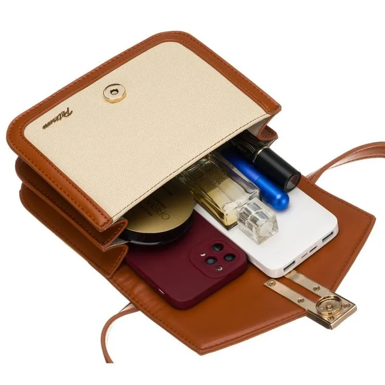 Torebka listonoszka, ecru, Peterson