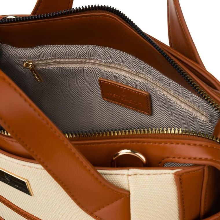 Torebka listonoszka, ecru, Peterson