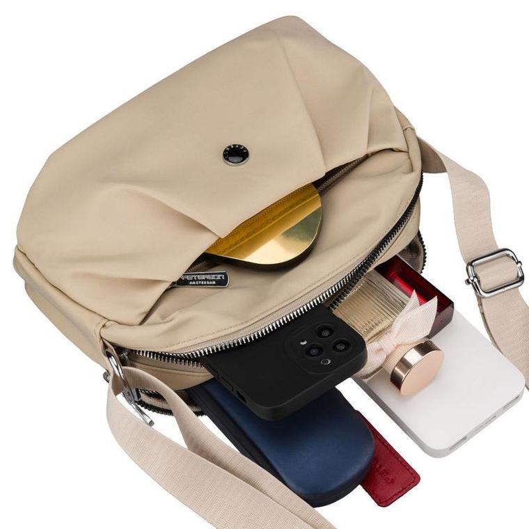 Torebka listonoszka, ecru, Peterson