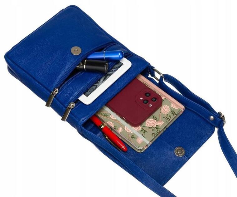 Torebka listonoszka, niebieska, Rovicky