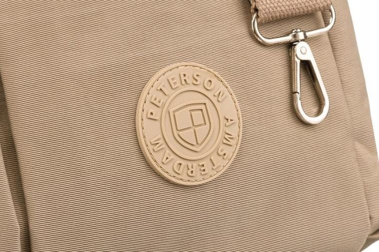 Torebka shopper, beżowa, Peterson