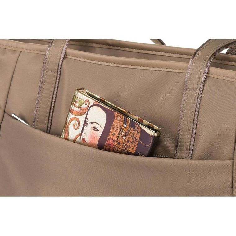 Torebka shopper, beżowa, Peterson