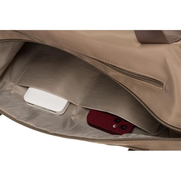 Torebka shopper, beżowa, Peterson