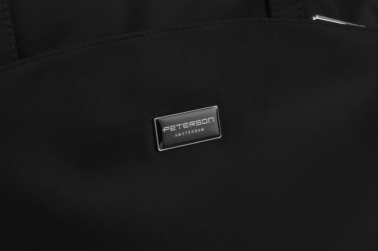 Torebka shopper, czarna, Peterson