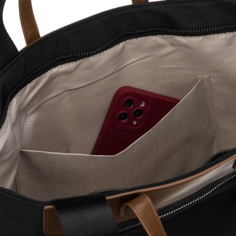 Torebka shopper, czarna, Peterson