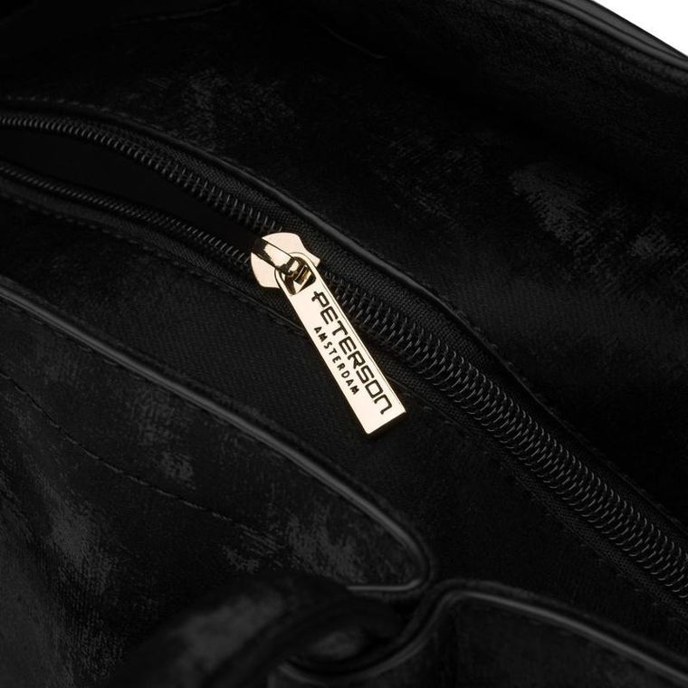 Torebka shopper, czarna, Peterson