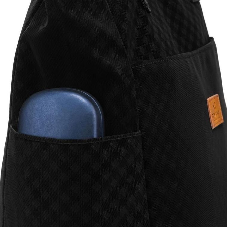 Torebka shopper, czarna, Rovicky