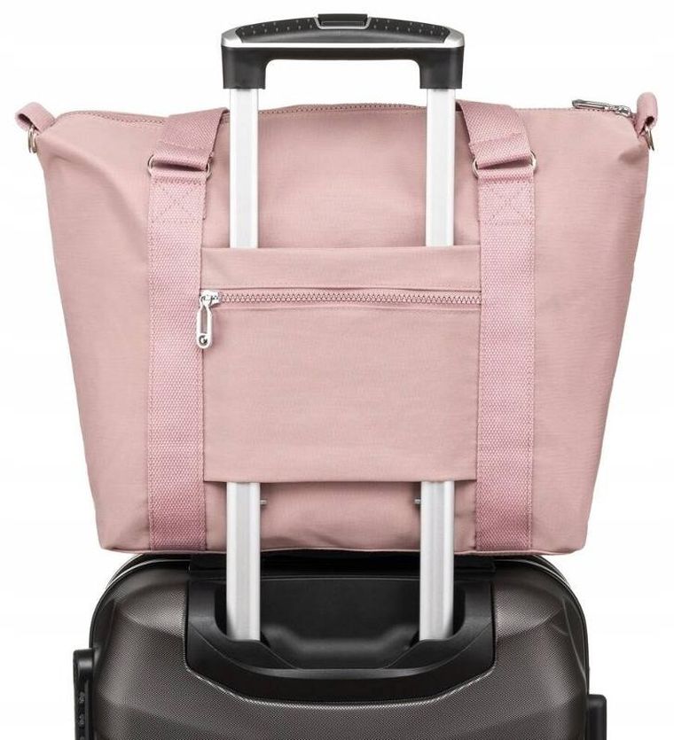 Torebka shopper, różowa, Peterson