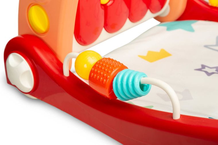 Toyz, chodzik z matą muzyczną 2w1, różowy