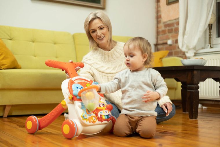 Toyz, Spark, chodzik, stolik edukacyjny, 2w1, pink