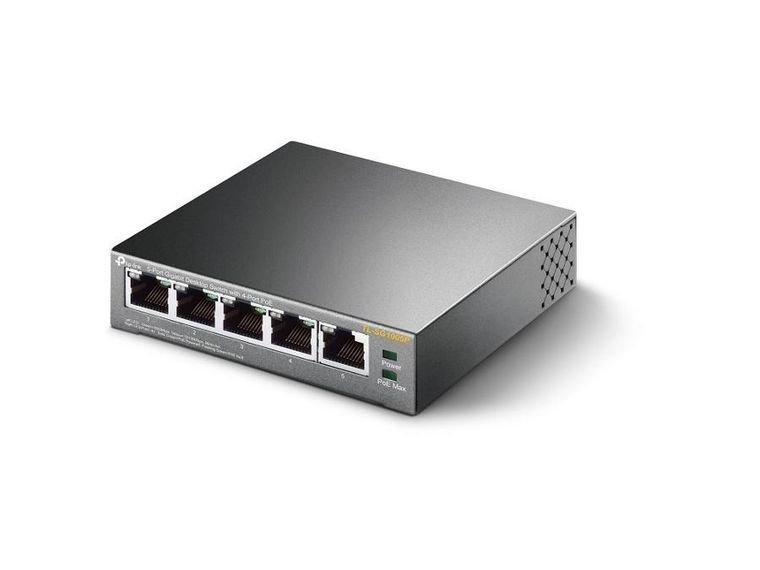 TP-Link, switch, TL-SG1005P, 5x 10/100/1000Mbps