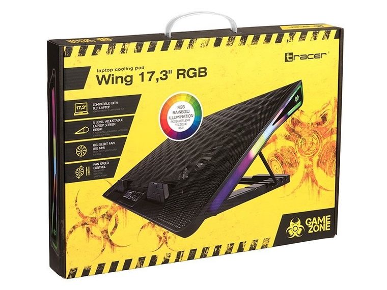 Tracer, Gamezone Wing 17,3", RGB, podstawka chłodząca pod laptopa