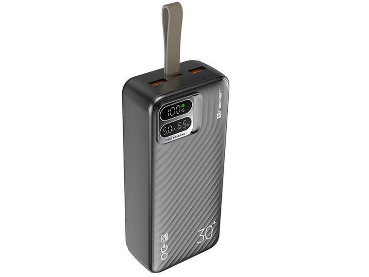 Tracer, powerbank, Blaze, 30000mAh, 65W, czarny