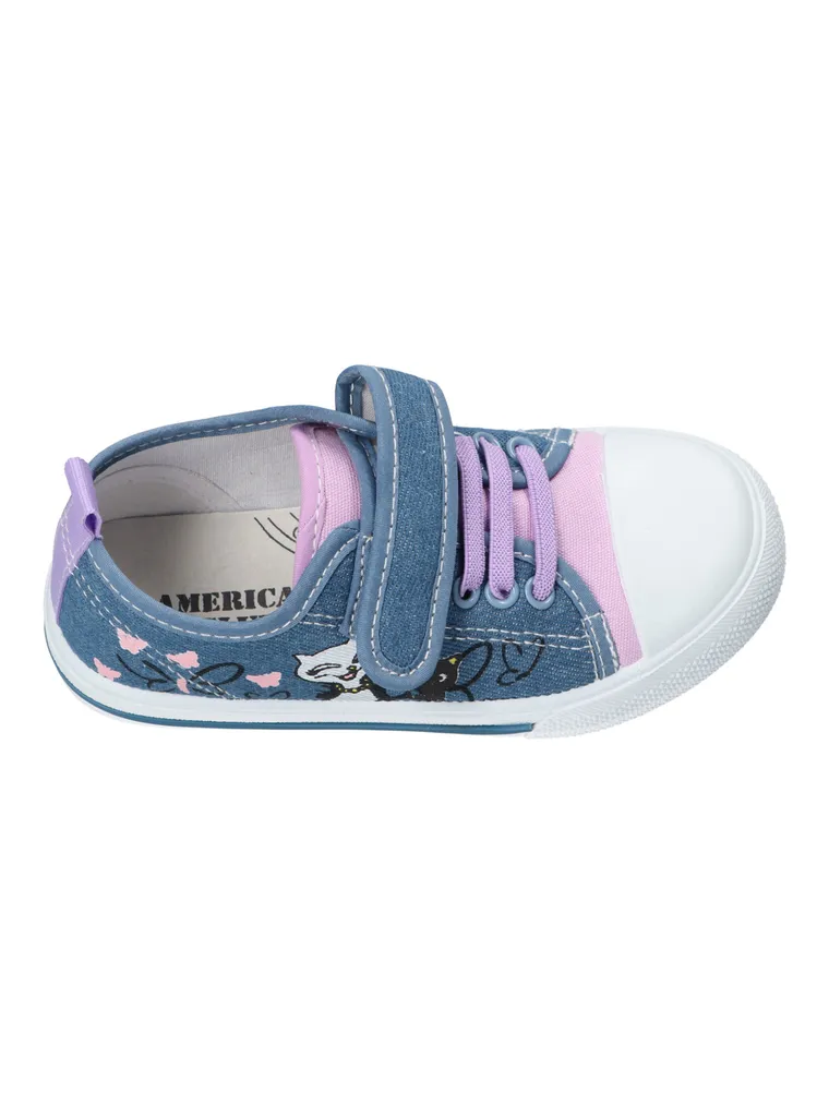 Trampki dziewczęce, niebieskie, American Club