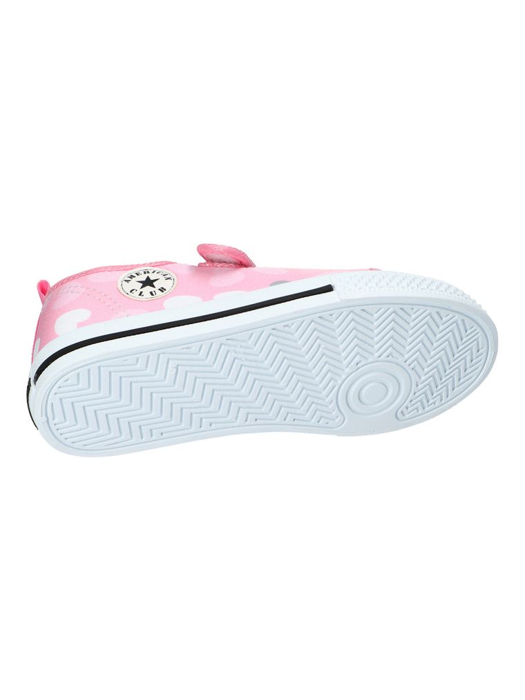 Trampki dziewczęce, różowe, American Club