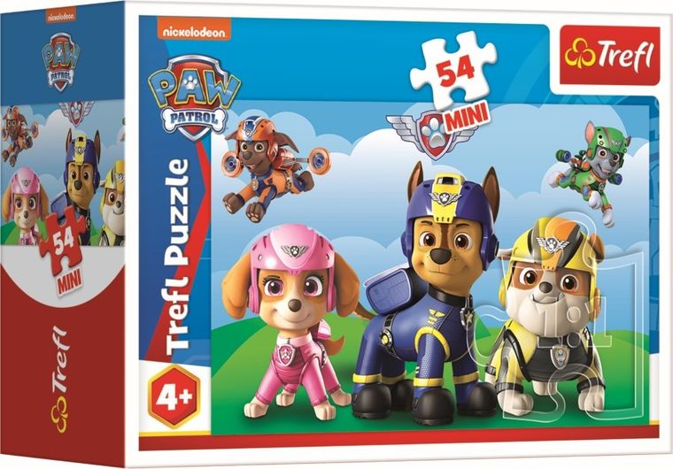 Trefl, Bądź jak Psi Patrol, puzzle mini, 54 elementy, 1 szt.