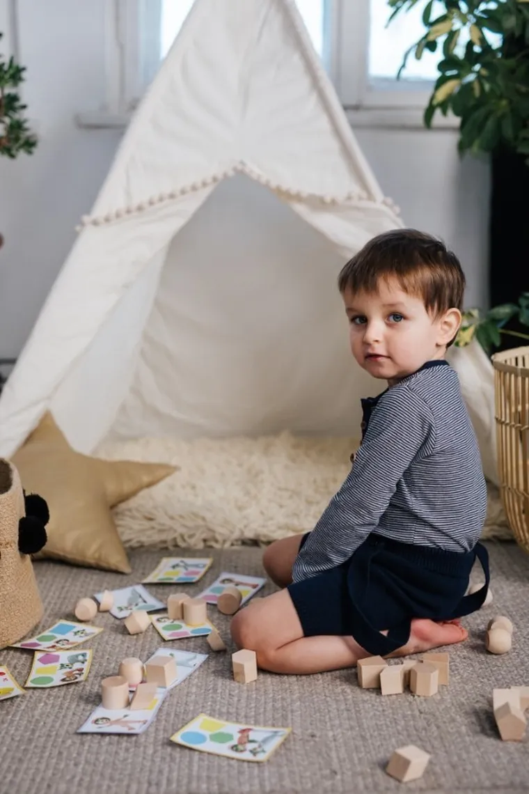 Trefl, Bobaski i Miś, O!Klocki, Pasowanki Baby, edukacyjne klocki, 15 elementów