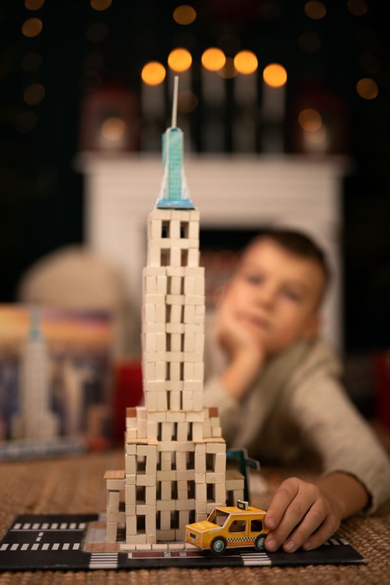 Trefl, Buduj z cegły, Empire State Building, zestaw kreatywny, 420 elementów