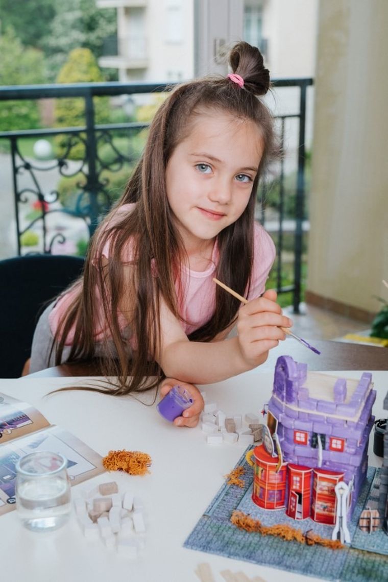 Trefl, Buduj z cegły, Harry Potter, Weasley & Weasley Shop, zestaw kreatywny