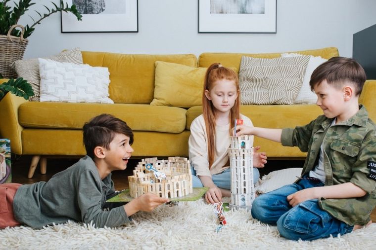 Trefl, Buduj z cegły, Krzywa wieża w Pizie, klocki, podróże, 260 elementów