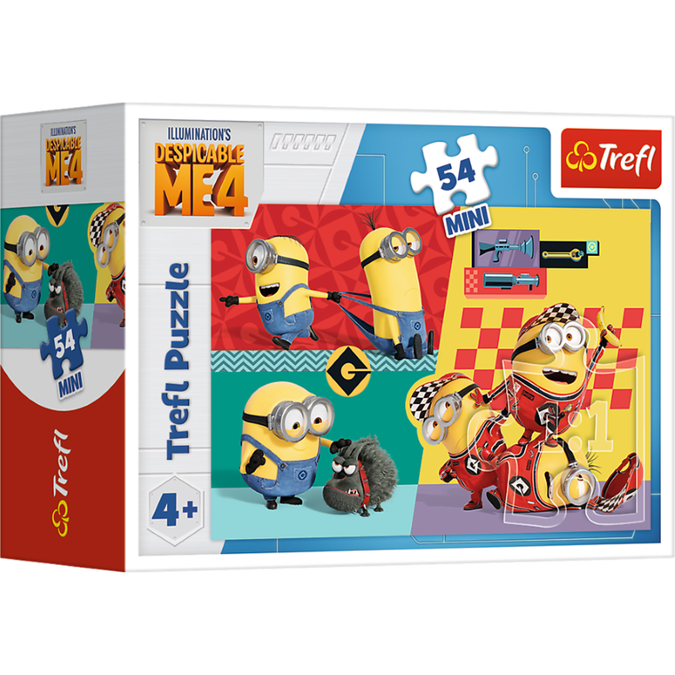 Trefl, Despicable Me 4, Mini, Z Minionkami fajnie jest! puzzle, 54 elementy
