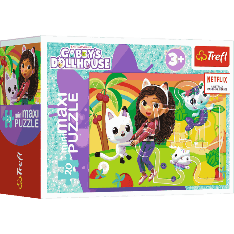 Trefl, Koci Domek Gabi, Kolorowy dzień, puzzle, 20 elementów