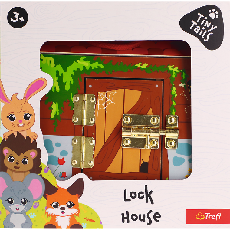 Trefl, Lock House, Tiny Tails, drewniany domek manipulacyjny