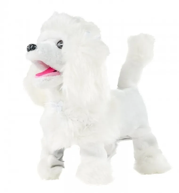 Trifox, pies pudel na smyczy, zabawka interaktywna