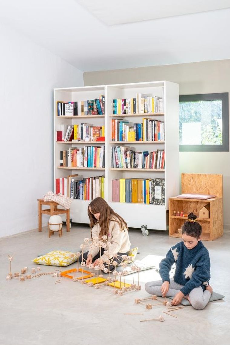 Trigonos, Mini Trigonos L, drewniane klocki konstrukcyjne, 130 elementów