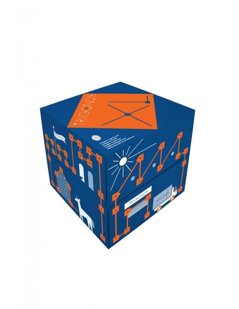 Trigonos, Mini Trigonos XL, drewniane klocki konstrukcyjne, 550 elementów