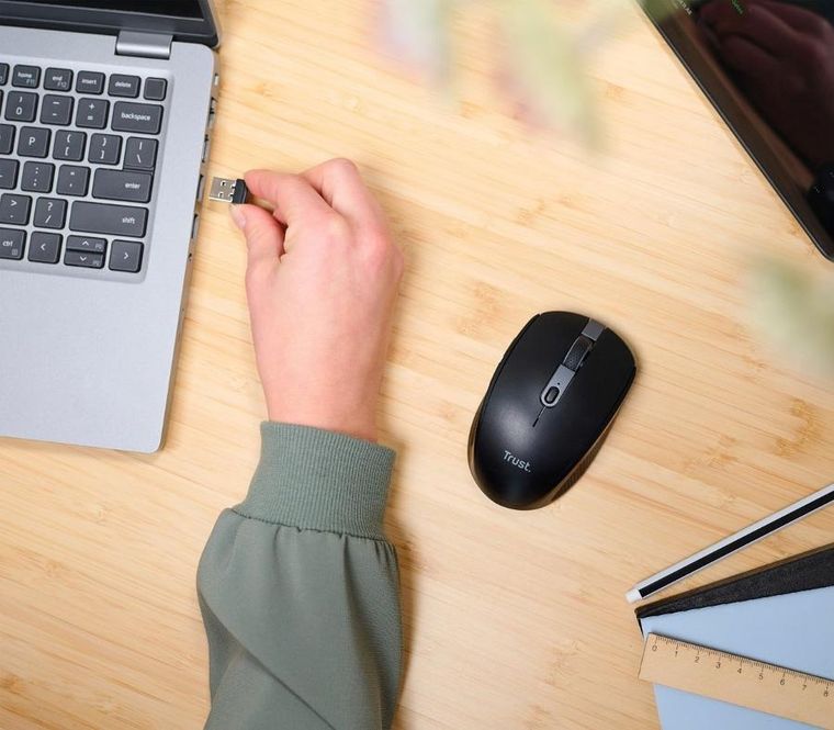 Trust, mysz bezprzewodowa ozaa compact czarna