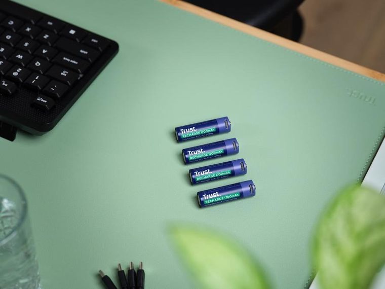 Trust, USB-C Rechargeable Batteries, baterie AA, 4 szt.
