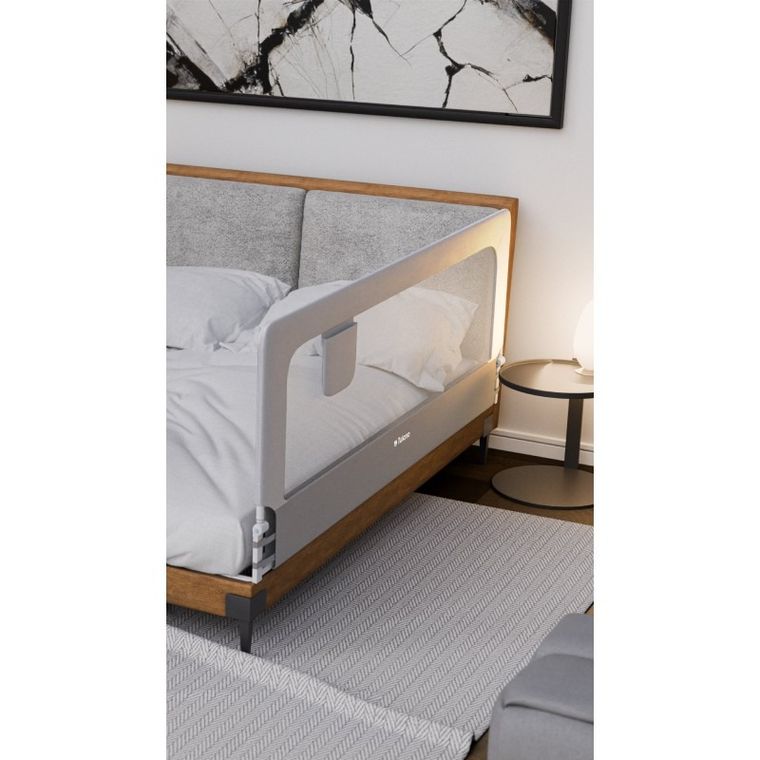 Tulano, Cover 30, barierka ochronna na łóżko, white-grey, 200 cm