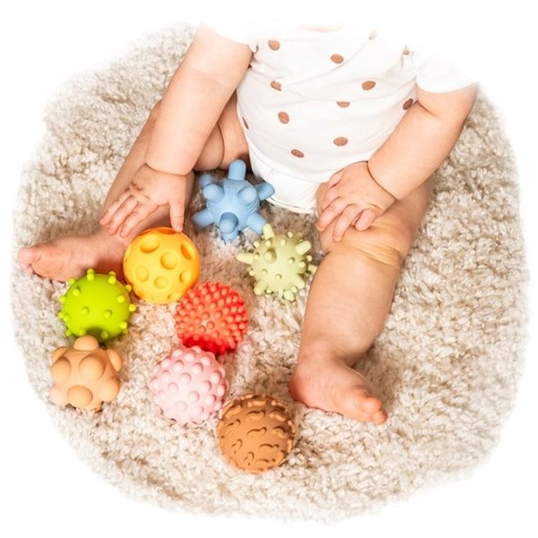 Tullo, Sensorki, piłeczki sensoryczne, 8 szt.