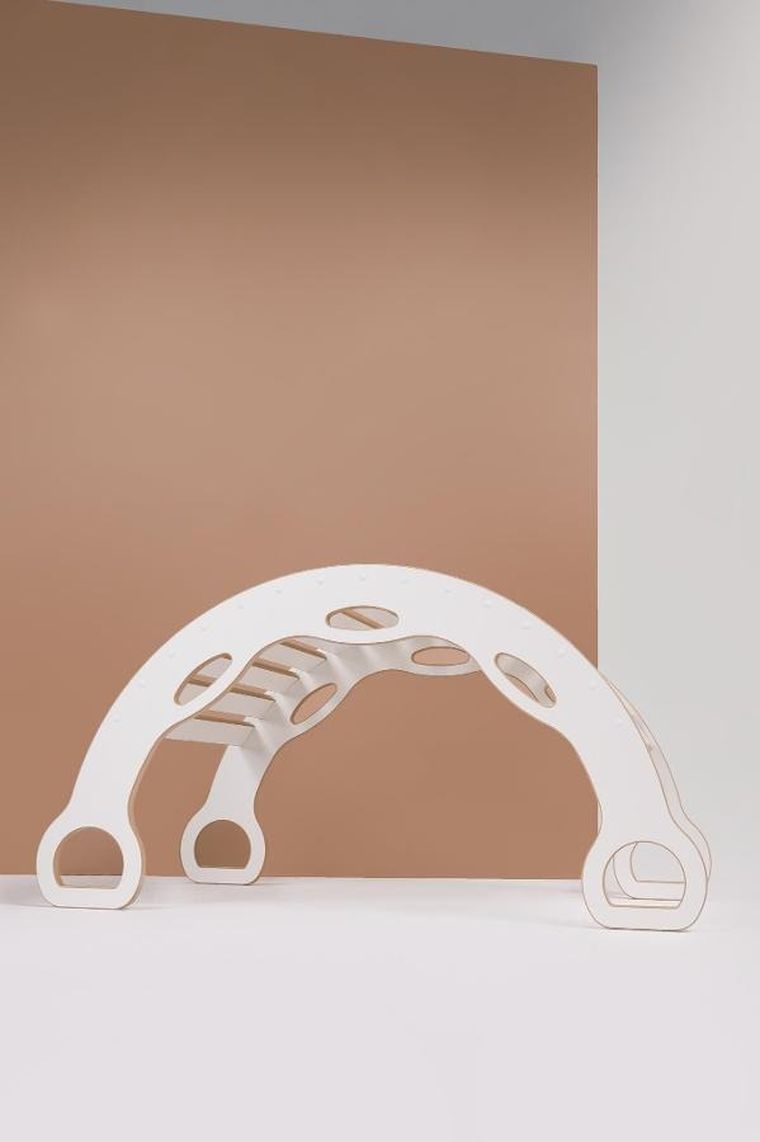 tupti.wood, duży bujak montessori z uchwytami + duża zjeżdżalnia, drabinka