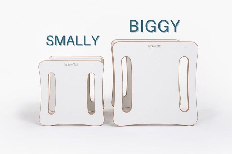 tupti.wood, Smally, 2w1: krzesełko, stolik