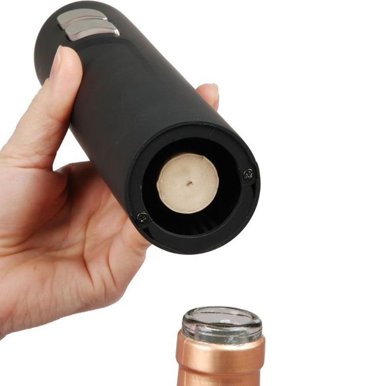 Twister, elektroniczny korkociąg, czarny