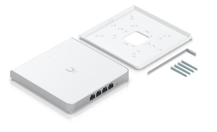 Ubiquiti U6-Enterprise-IW, Punkt dostępowy, Dual Band WiFi6E 4-4 MIMO, 1x RJ45 2.5Gb/s PoE+, 4x RJ45 1000Mb/s