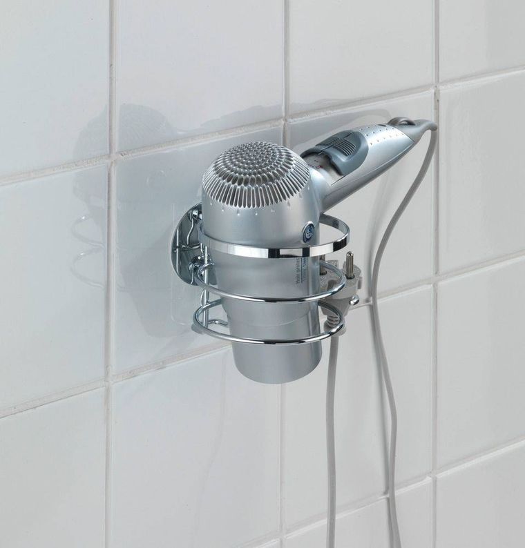 Uchwyt na suszarkę do włosów, turbo-loc, stal nierdzewna