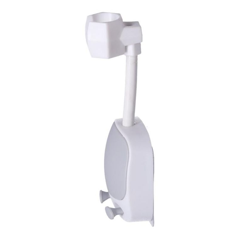 Uchwyt prysznicowy, szaro-biały