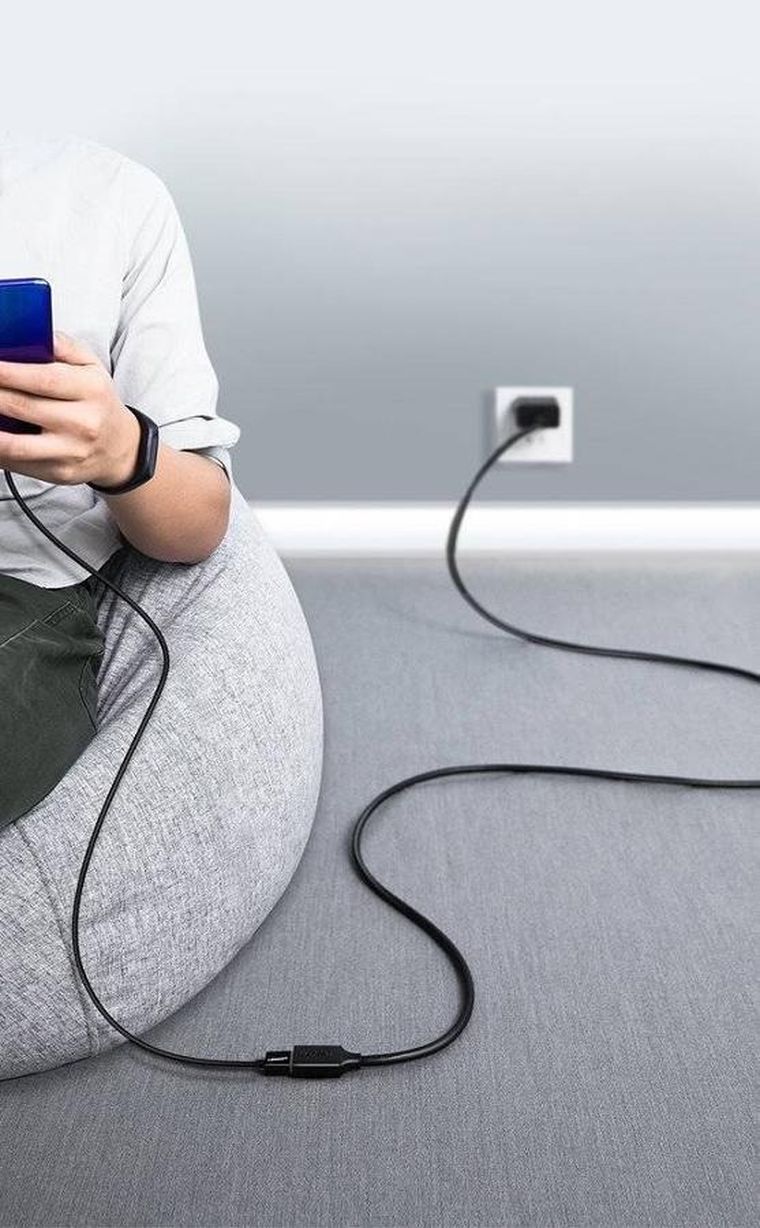 Ugreen, kabel, przedłużacz przejściówka, USB 3.0 (żeński)-USB 3.0 (męski), 1m, czarny