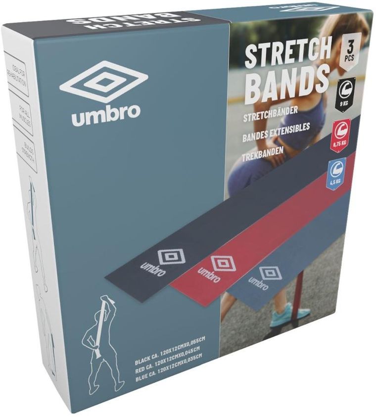 Umbro, zestaw 3 gum do ćwiczeń, stretch band