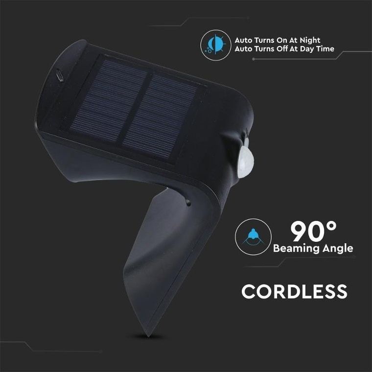 V-TAC, lampa solarna, trójkątna, 1.5W