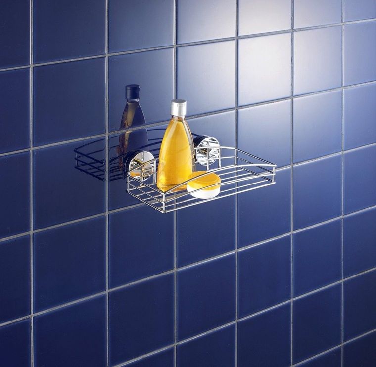 Vacuum-Loc, półka łazienkowa ze stali