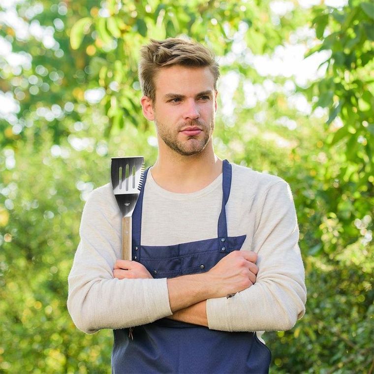 Vaggan, łopatka stalowa, z nożem, 40,5 cm