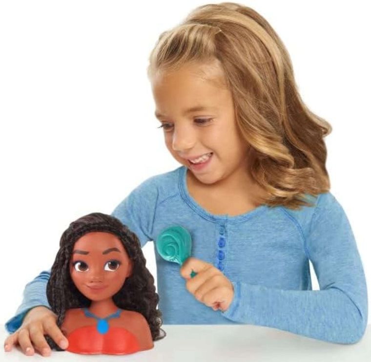 Vaiana, Moana, głowa do stylizacji, zestaw ze szczotką