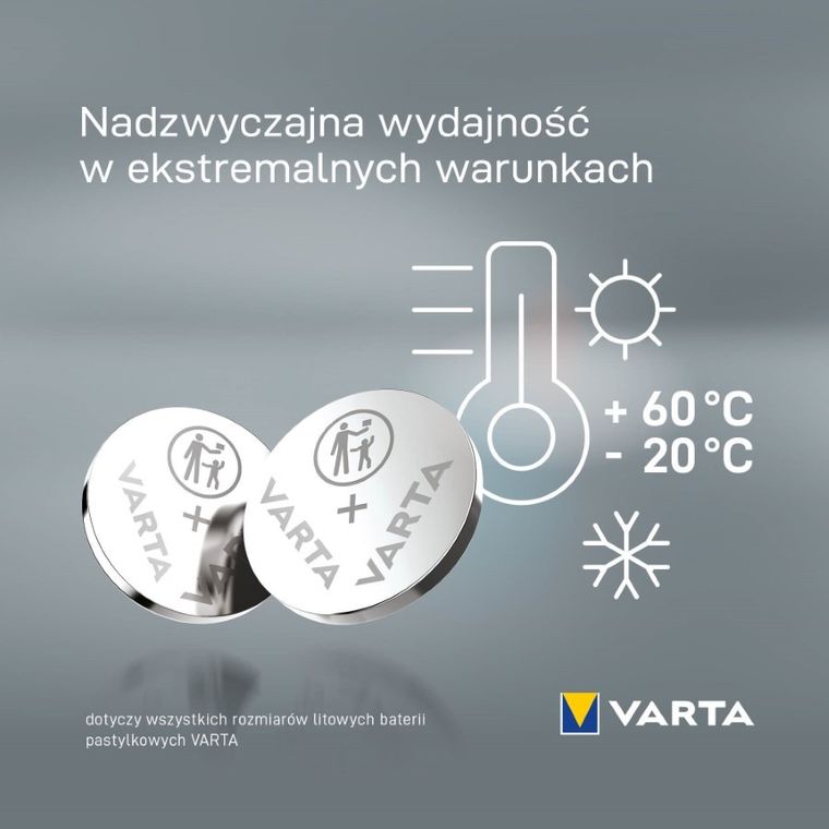 VARTA, bateria litowa, CR2032, 3V, Li, 2 szt.